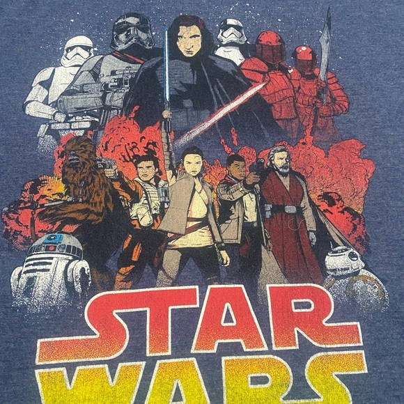 Star Wars Graphic T-Shirt in Blue 4XL - Picture 2 of 5